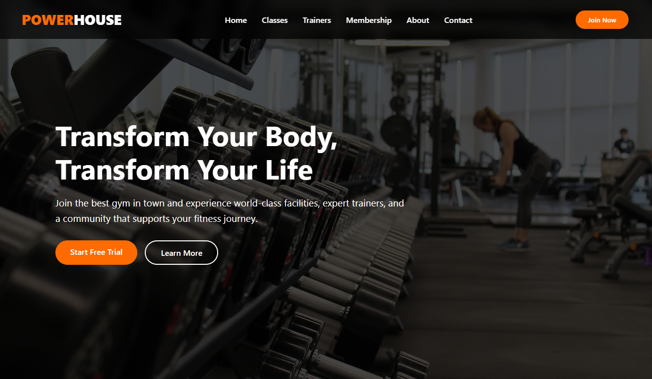 Gym Website